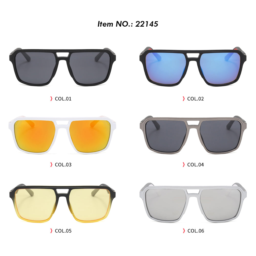 Square Flat Top Spring Hinges Sunglasses