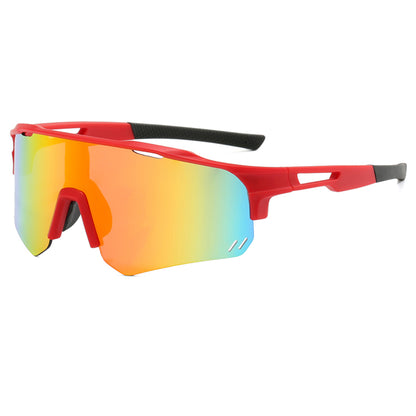 Flat Top Sports Outdoor Cycling Shield Goggle Mirror Sunglasses