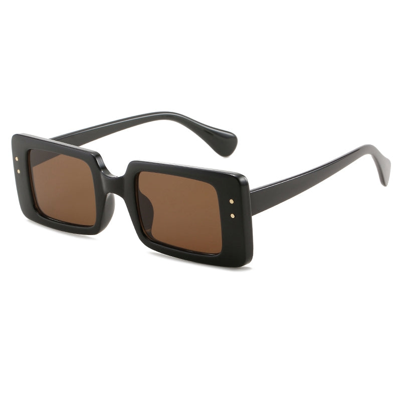 Retro Men Women Rectangle Sunglasses