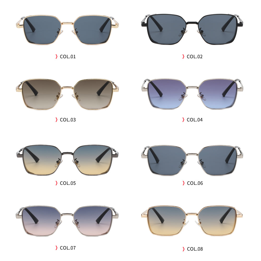 Small Rectangle Metal Frame Sunglasses