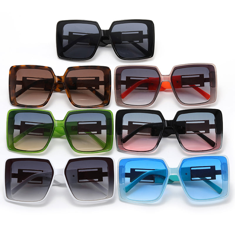 Square UV400 Oversized Shades Sunglasses