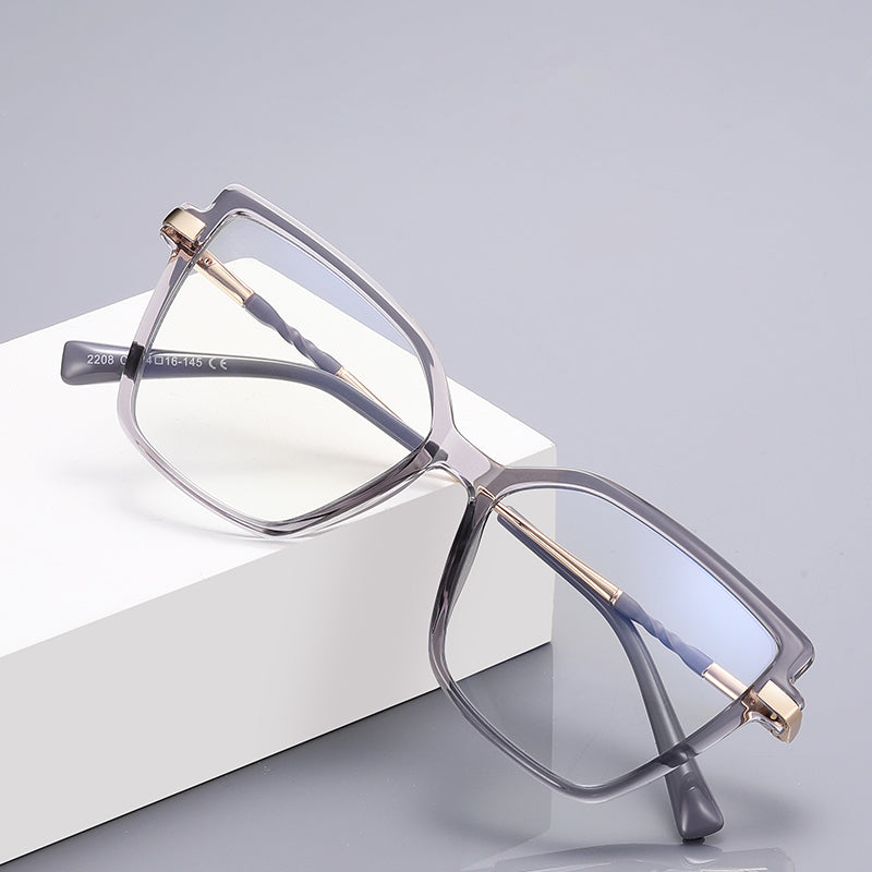 Elegant Women Eyeglasses Lady Cat Eye Blue Light Blocking Glasses