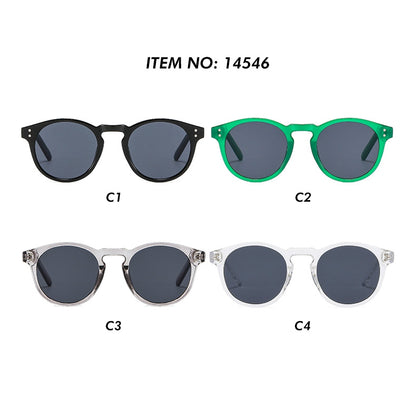 Retro uv400 Men Women Round Sunglasses