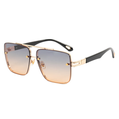Metal Frame UV400 Gradient Men Shades Sunglasses