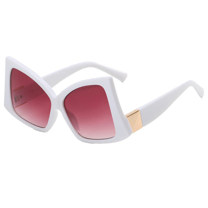 Square Butterfly Oversized Shades Sunglasses