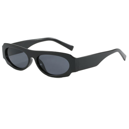 Retro Y2K Tinted Small Oval Cat Eye Sunglasses