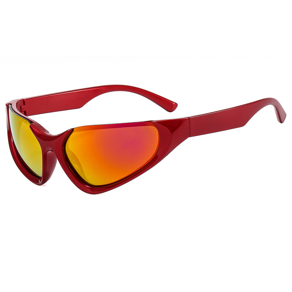 Y2K Futuro Punk Sports Cat Eye Sunglasses