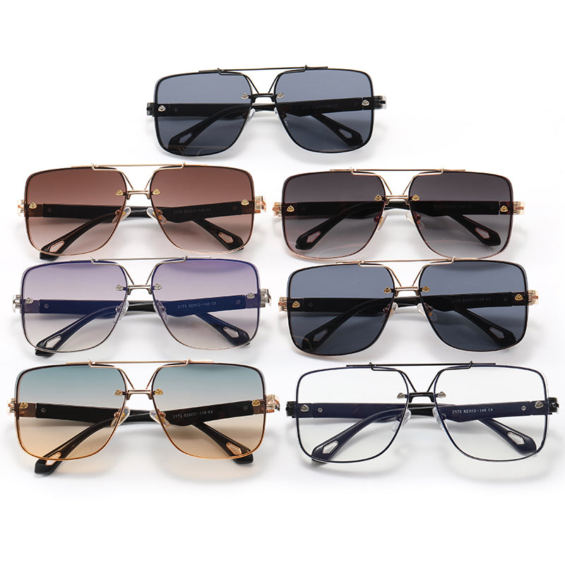 Metal Frame Men Shades Sunglasses