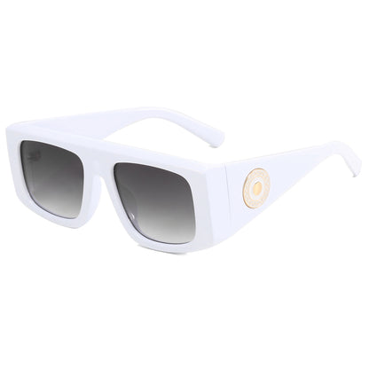 Square Gradient Shades Flat Top Sunshade Sunglasses