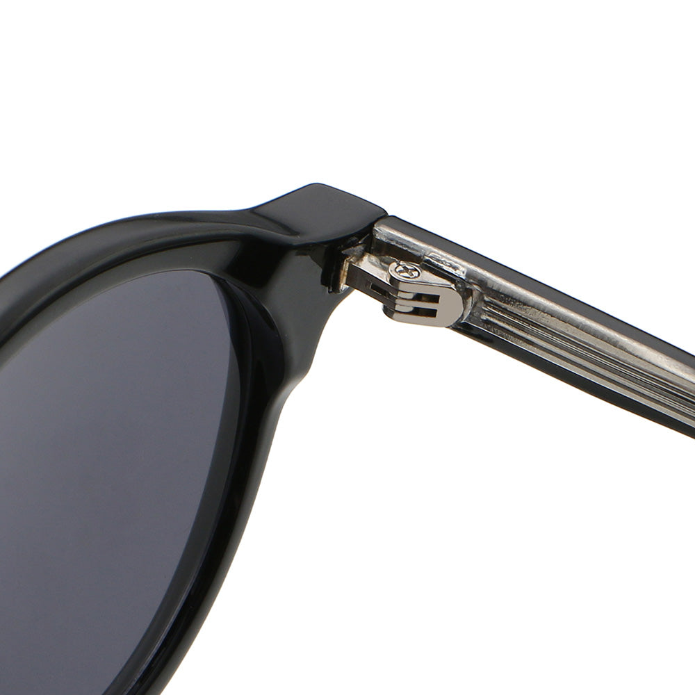 Retro Round Reinforced Wire-Core Temples Sunglasses