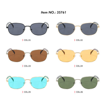 Retro Classic Round Metal Outdoor Vacation Sunglasses