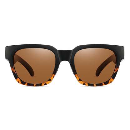 Square Shield Mirrored Polarized Sporty Sunglasses