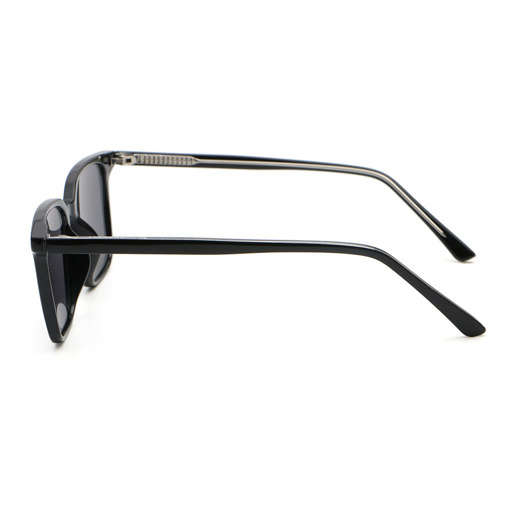 Retro Classic Square Reinforced Wire-Core Temples Sunglasses