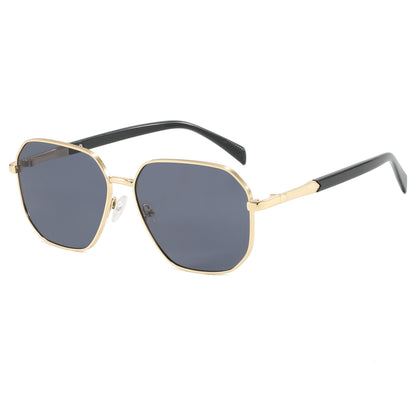 Oversize Classic Square Metal Sunglasses