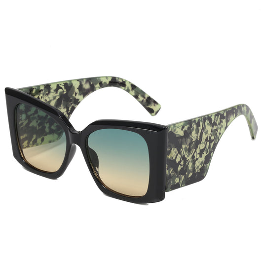 Square Oversized Butterfly Chunky Shades Sunglasses