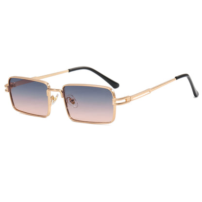 Small Rectangle Metal Frame Sunglasses