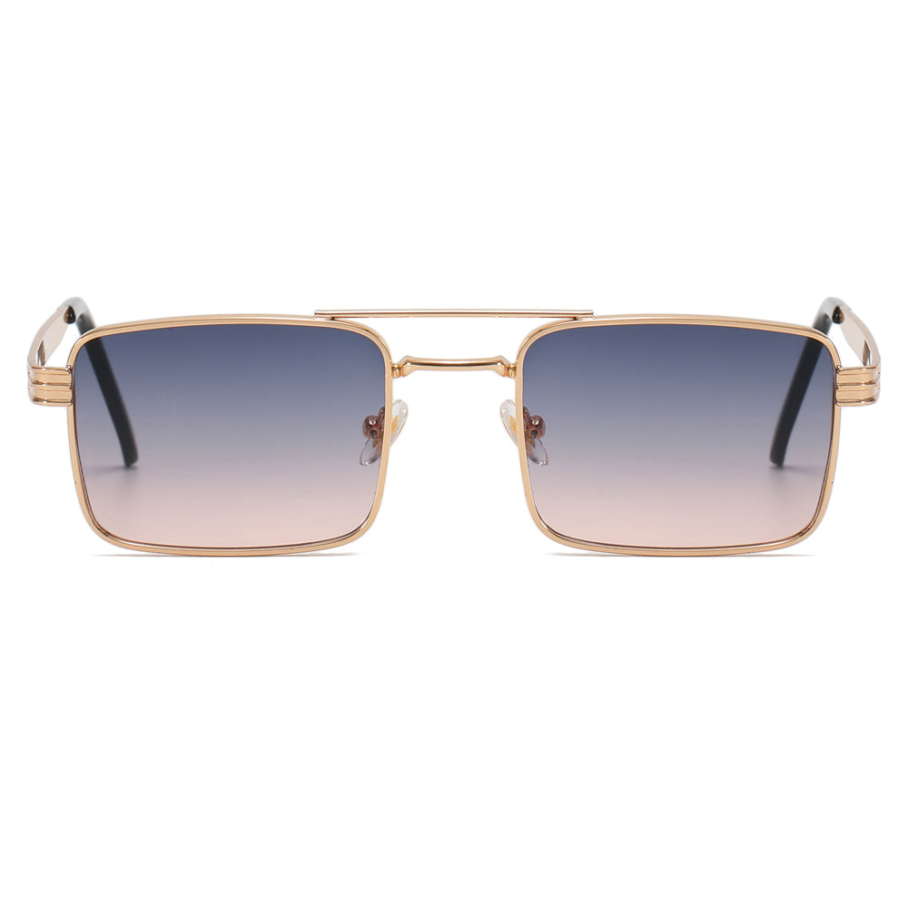 Small Rectangle Metal Frame Sunglasses