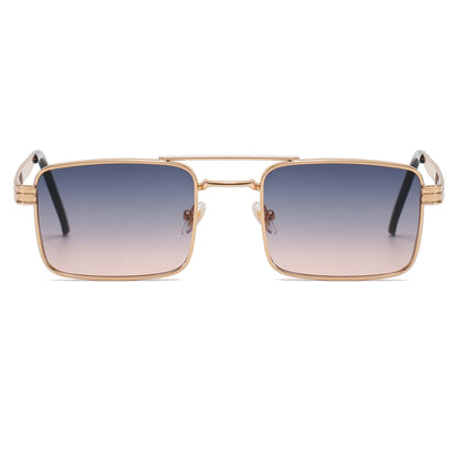 Small Rectangle Metal Frame Sunglasses