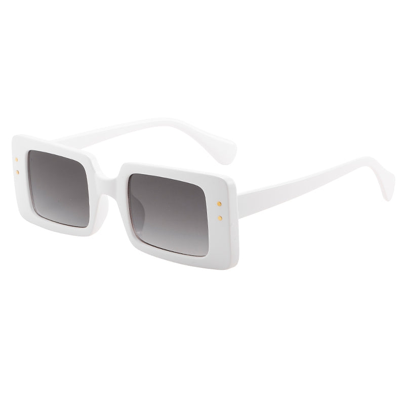 Retro Men Women Rectangle Sunglasses