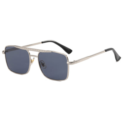 Fashion Metal Frame Gradient Shades Sunglasses