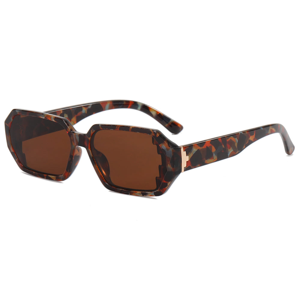 Retro Rectangle Street Shot Sunglasses