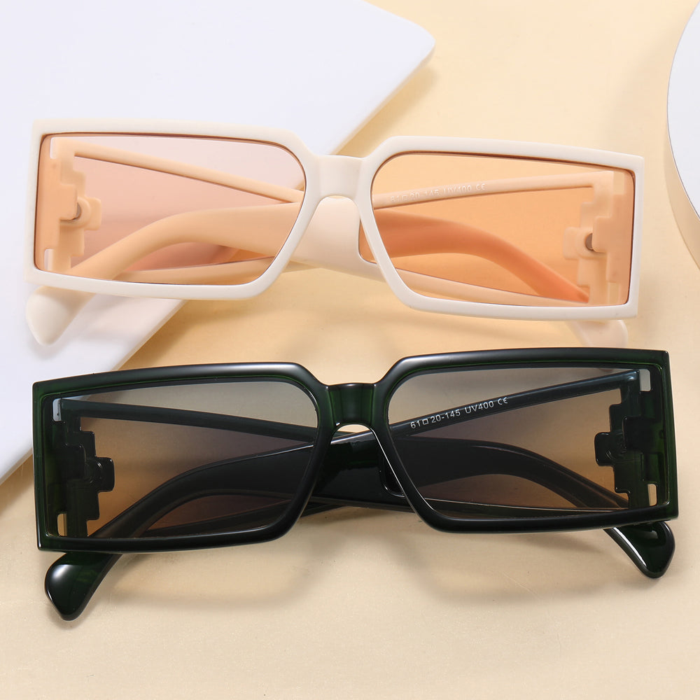 Y2K Tinted Rectangle Shades Sunglasses