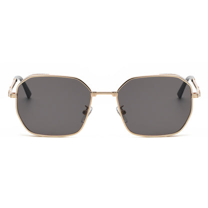 Steampunk Gradient Square Metal Shades Sunglasses