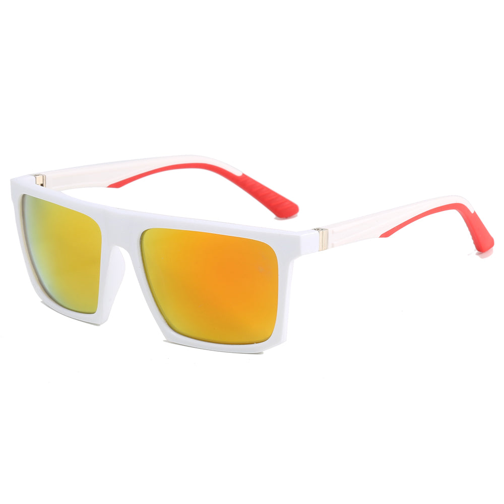 Square Oversized Flat Top Spring Hinges Sunglasses