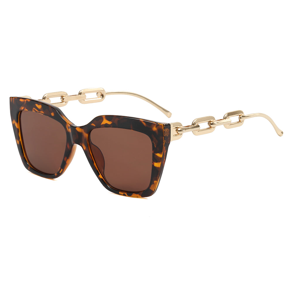 Square Metal Chain Shades Sunglasses