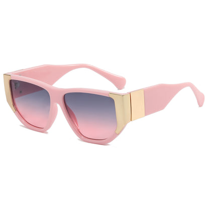 Oversized Luxury Flat Top Sunglasses