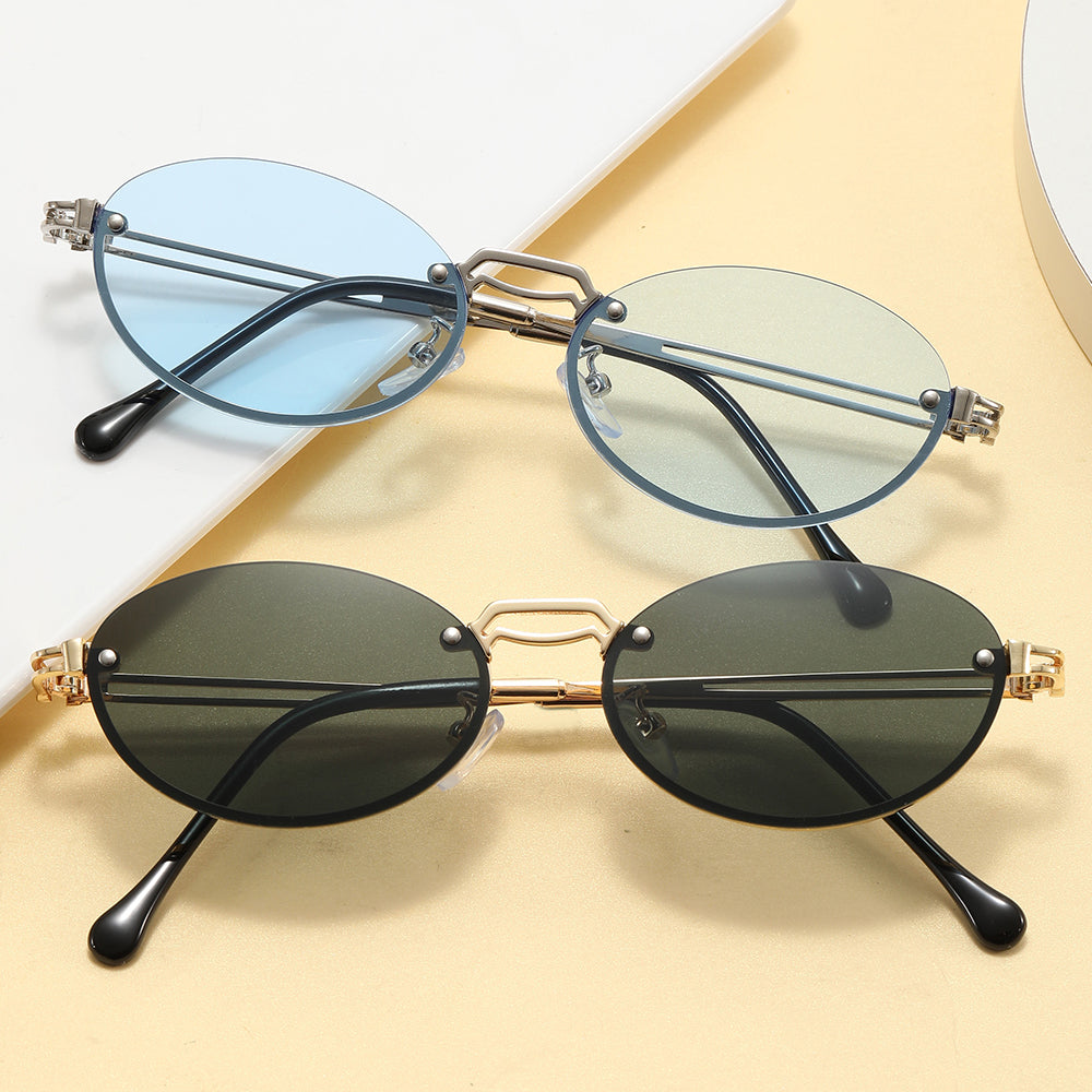Metal Frame Round Shades Sunglasses