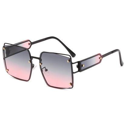 Square Metal Frame Sunglasses