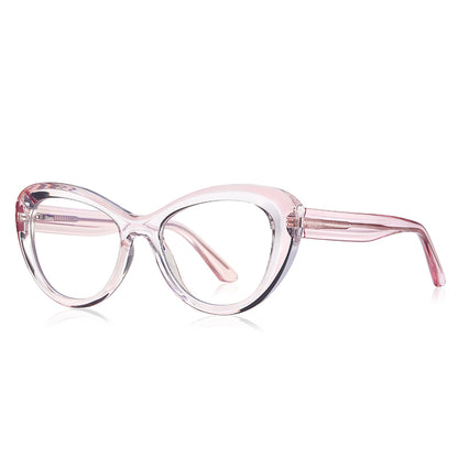 Elegant Oval Women Cat Eye Blue Light Blocking Glasses