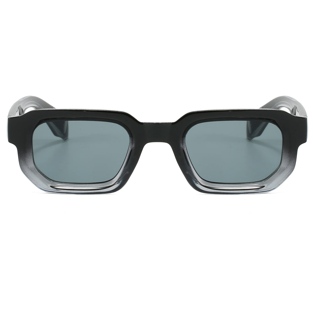 Retro Vintage Rectangle Street Shot Sunglasses
