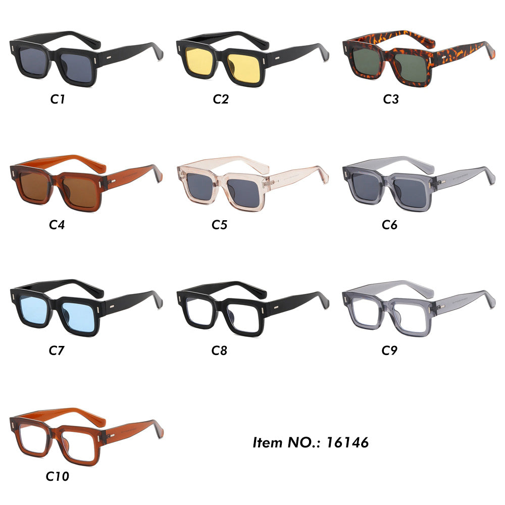 Retro Square Tinted Trendy Cool Sunglasses