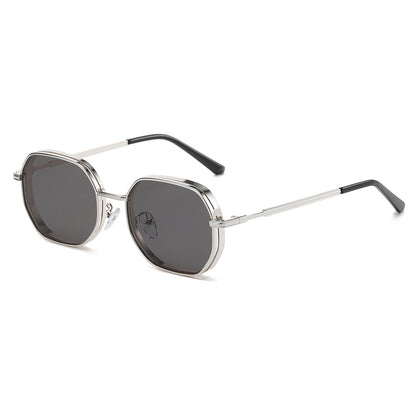 Classic Polygon Metal Sunglasses