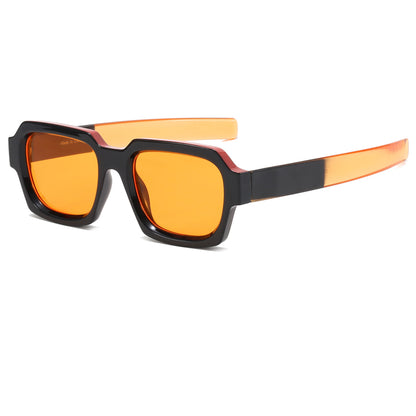 Retro Square Street Shot Tinted Sunglasses