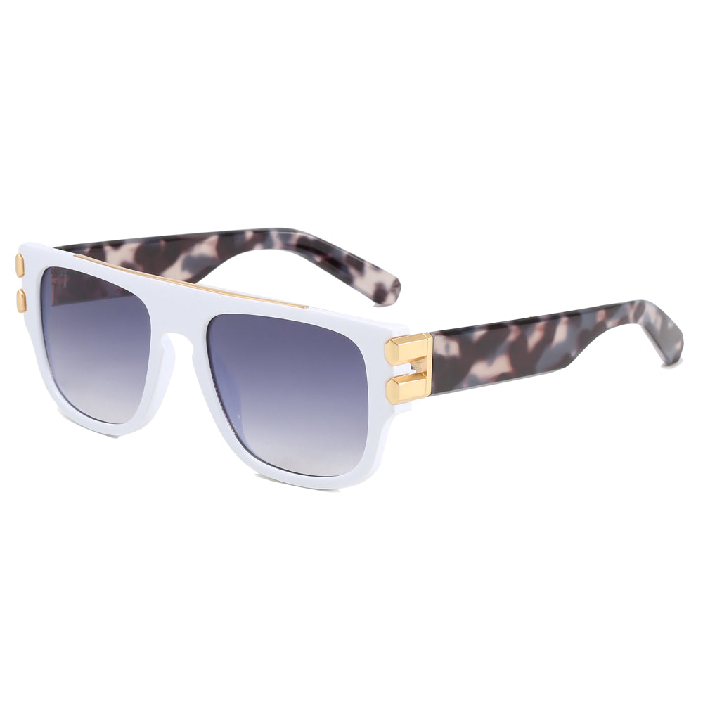 Oversized luxury Flat Top Square Shades Sunglasses