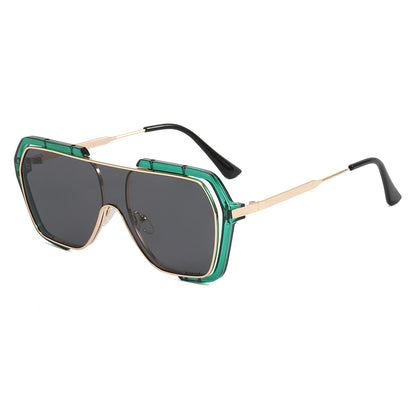 Oversize One Piece Lens Shades Sunglasses