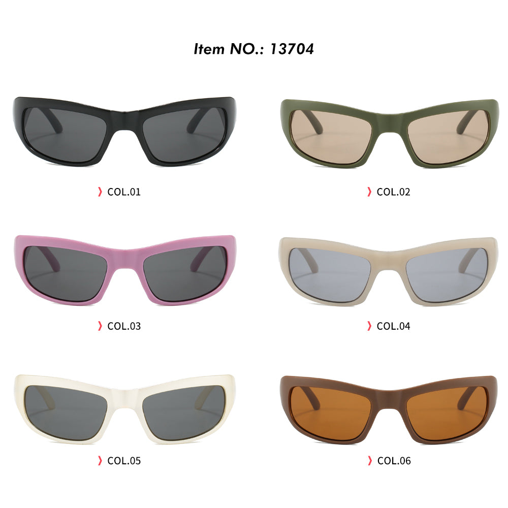 Rectangle Shades Sporty Y2K Sunglasses