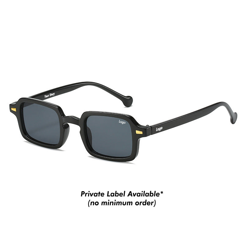 Rectangular Tinted Lens Sunglasses