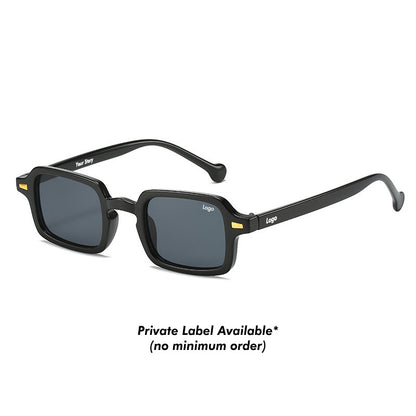 Rectangular Tinted Lens Sunglasses