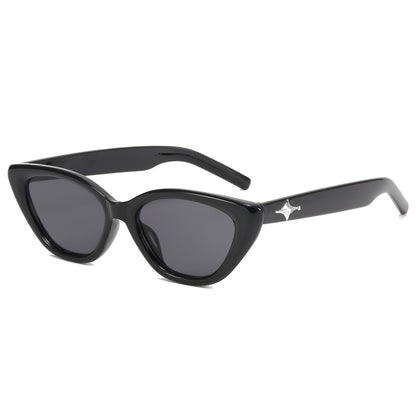 Retro Cheap Plastic Small Triangle Cat Eye Vacation Sunglasses