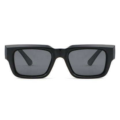 Vintage Classic Thick Rectangle Travel  Shades Sunglasses