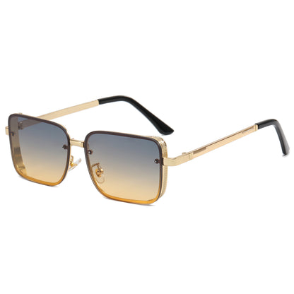 Small Rectangle Metal Frame Sunglasses