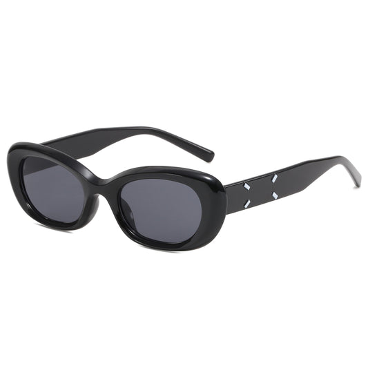 Retro Rectangle UV Protection Outdoor Sunglasses