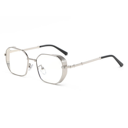 Steampunk Gradient Square Metal Shades Sunglasses