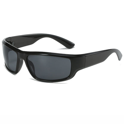 Flat Top Square Sporty Wrap Around Sunglasses