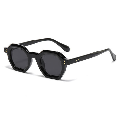 Retro Classic Hexagonal Frame Trendy Sunglasses