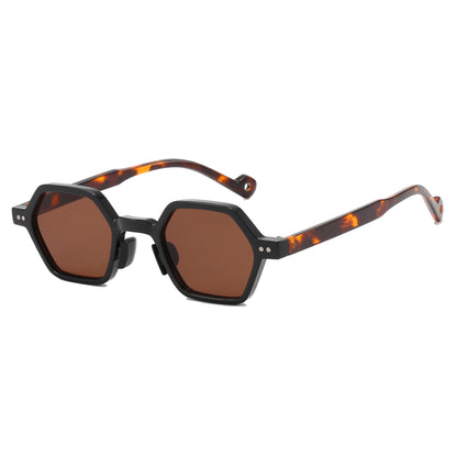 Women Small Hexagon Shaped Sunglasses